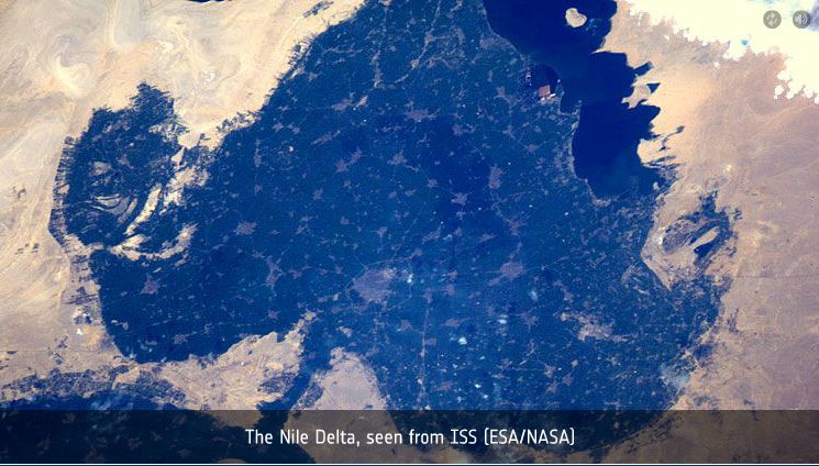 The Nile Delta shaped like a heart The Nile Delta shaped like a heart